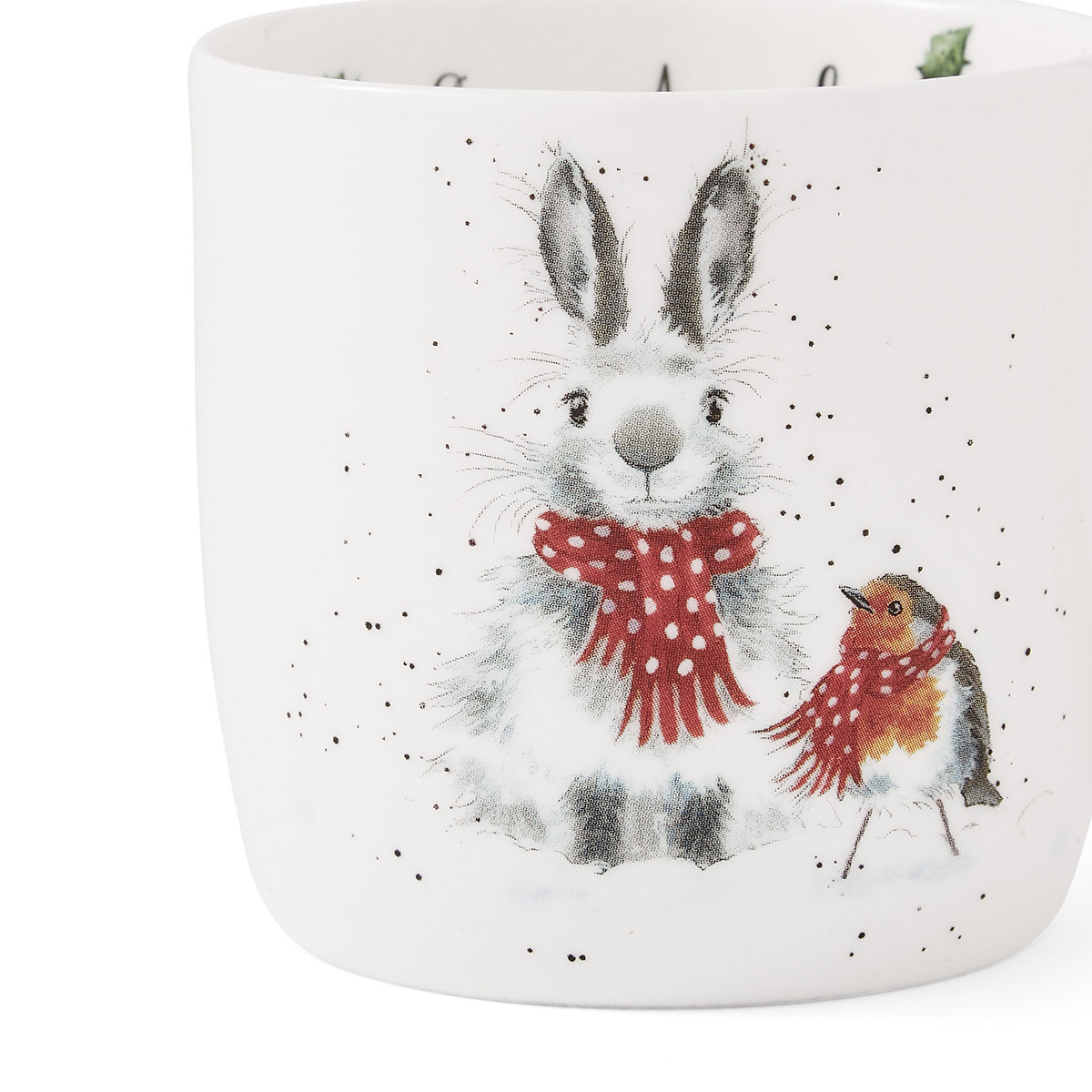 Wrendale Designs Snow Angels Mug (rabbit & robin) image number null